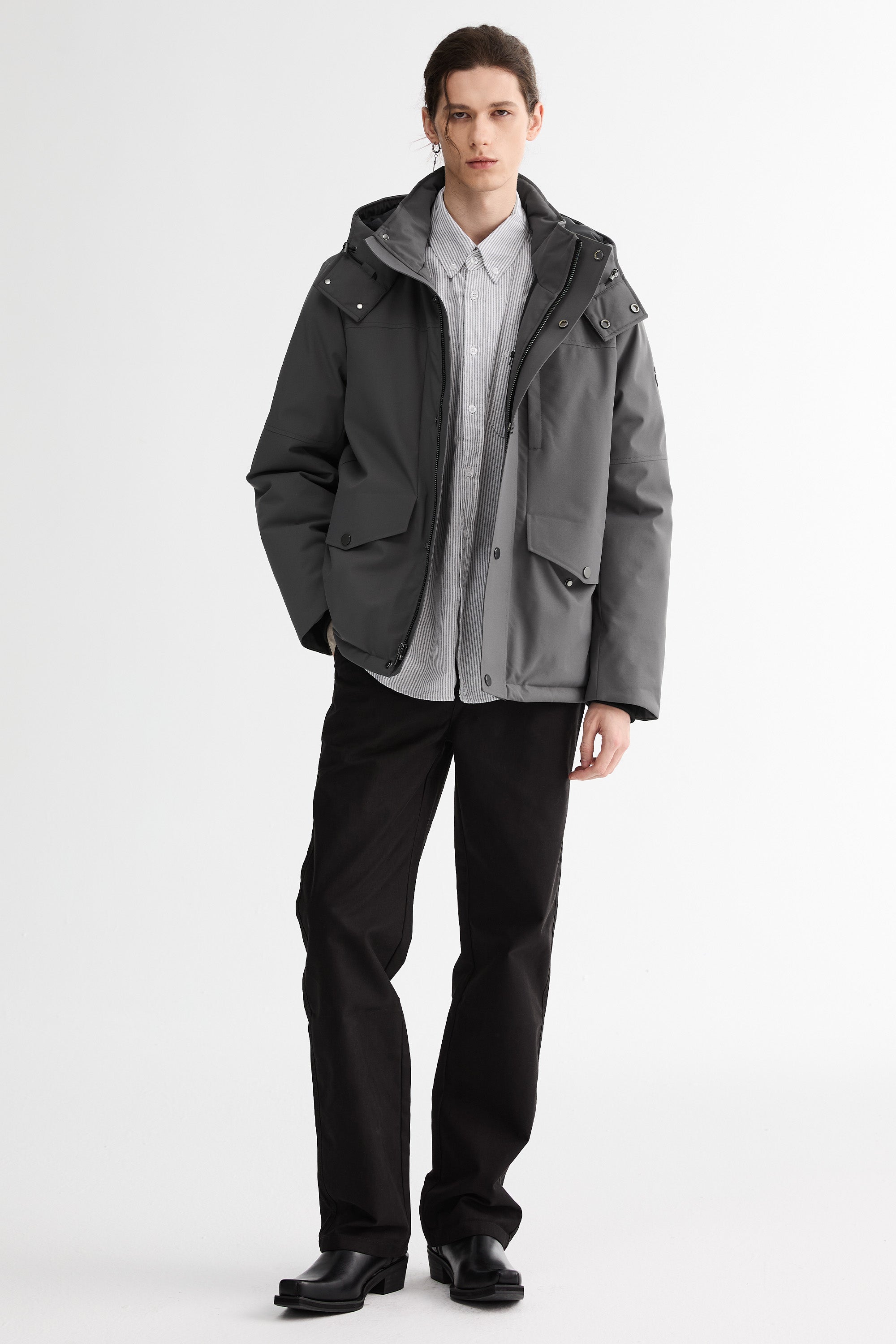 Super Warm Down Parka with Hood  Orolay #color_gray