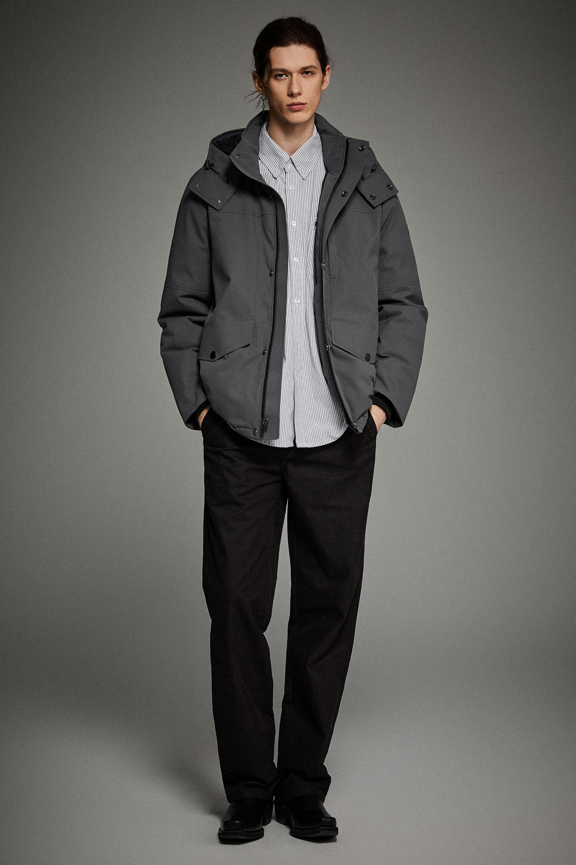 Super Warm Down Parka with Hood  Orolay #color_gray