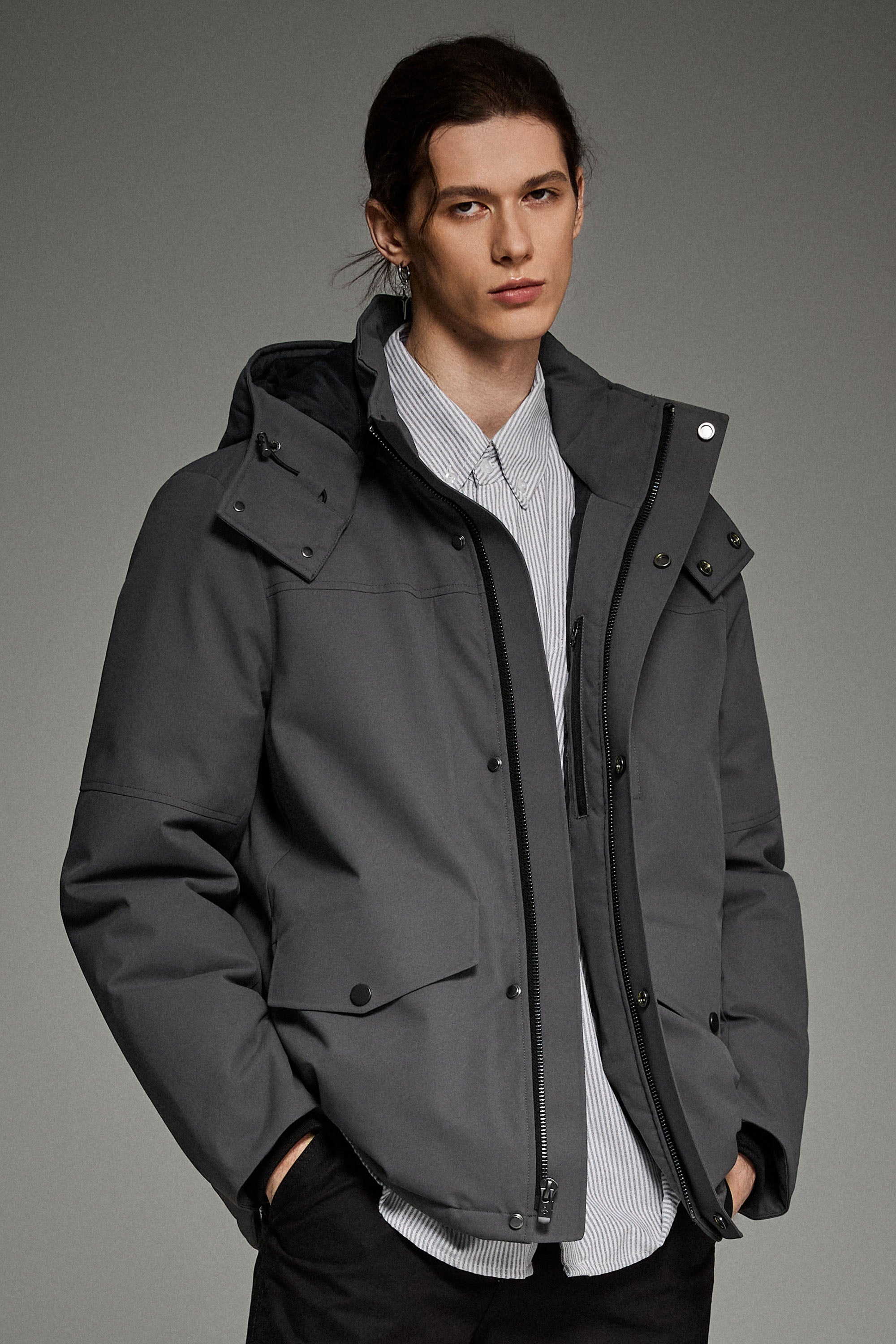 Super Warm Down Parka with Hood  Orolay #color_gray