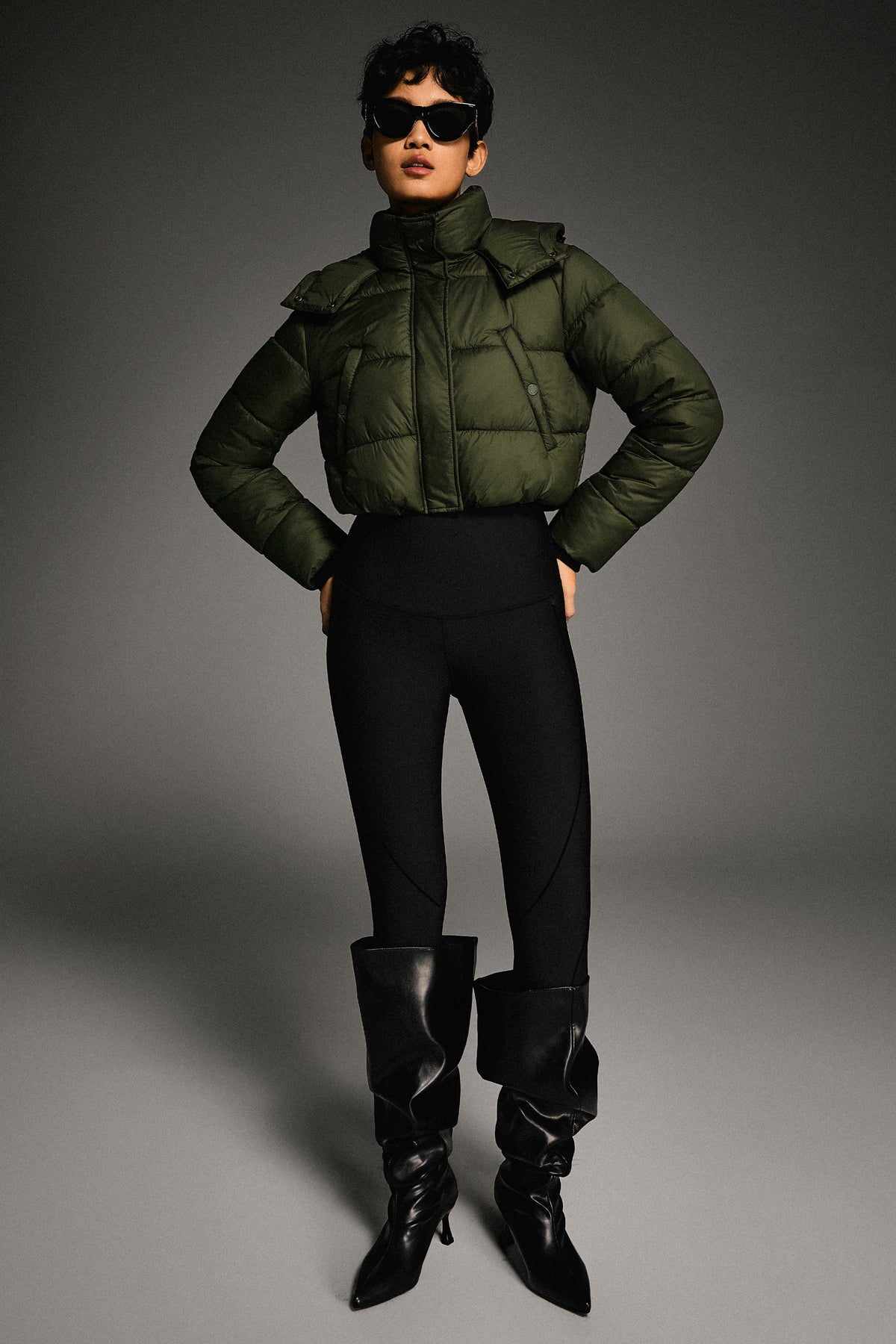 Urban Essential Cropped Lyrella Puffer Jacket