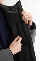 WeatherGuard Mid-Length Hooded Parka Jacket Orolay #color_gray