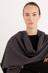 Orolay Wool Blend Knitted Scarf #color_darkgray