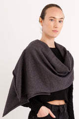 Orolay Wool Blend Knitted Scarf #color_darkgray