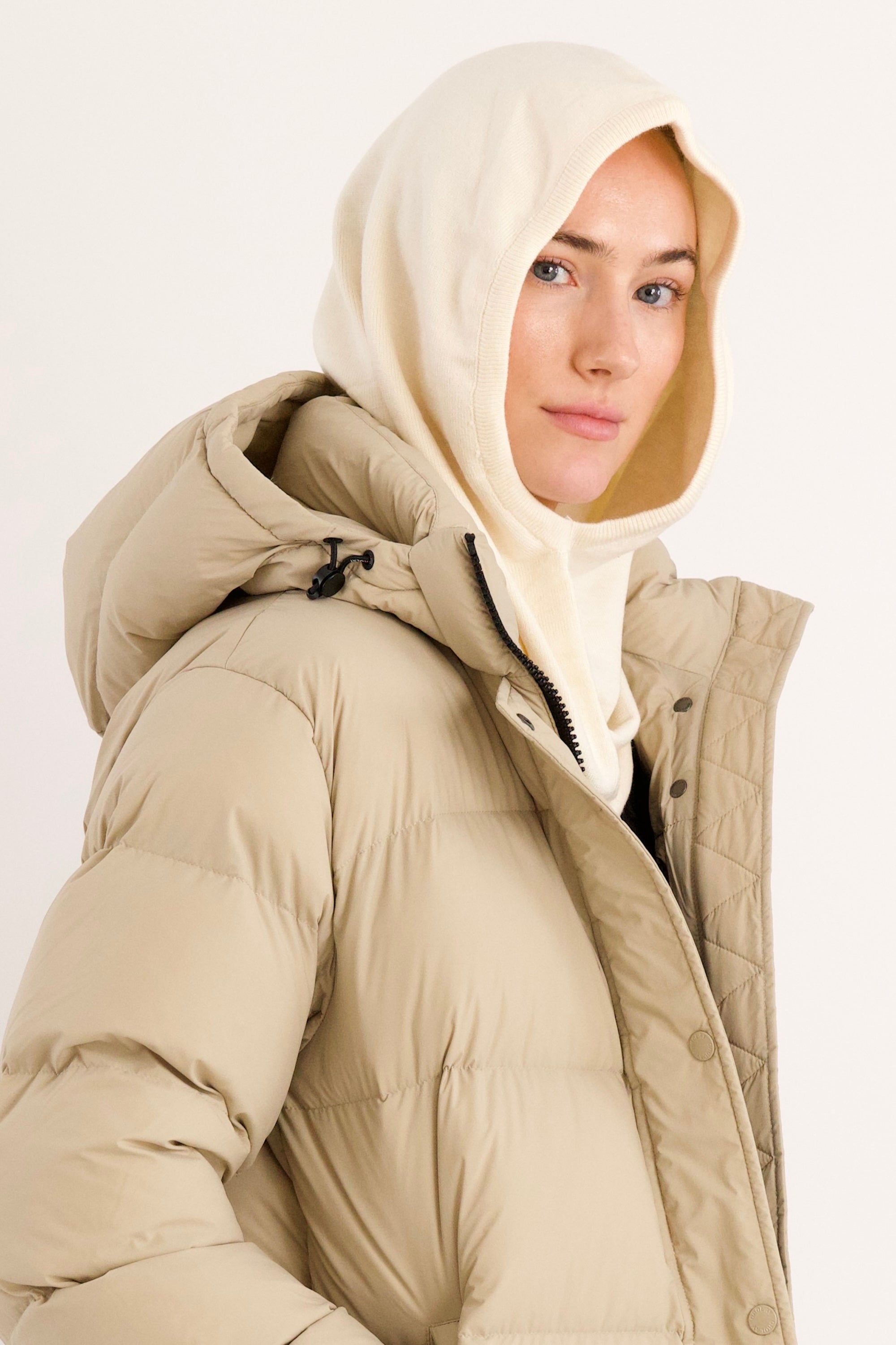 Wool Blend Knit Hood #color_beige