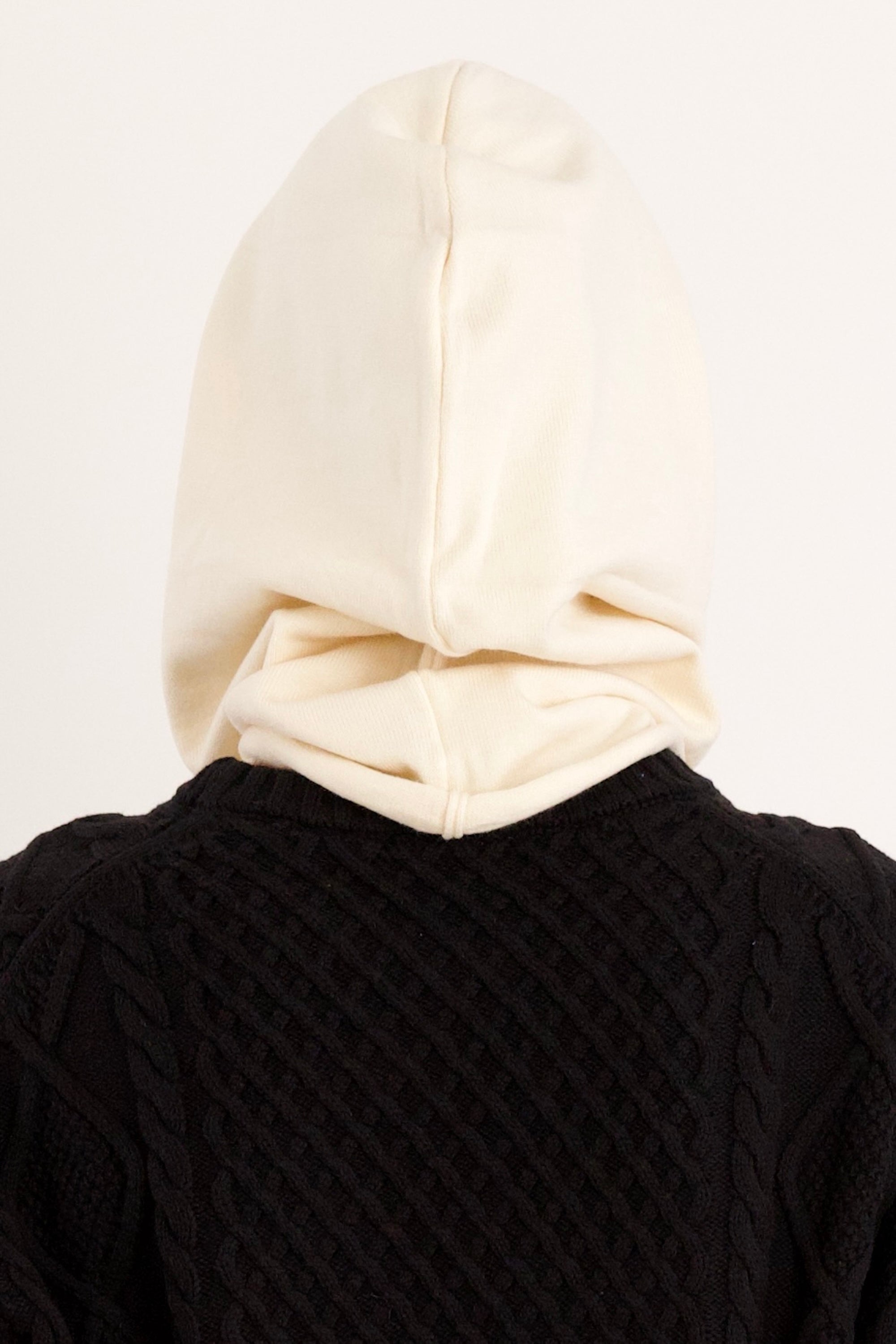 Wool Blend Knit Hood #color_beige