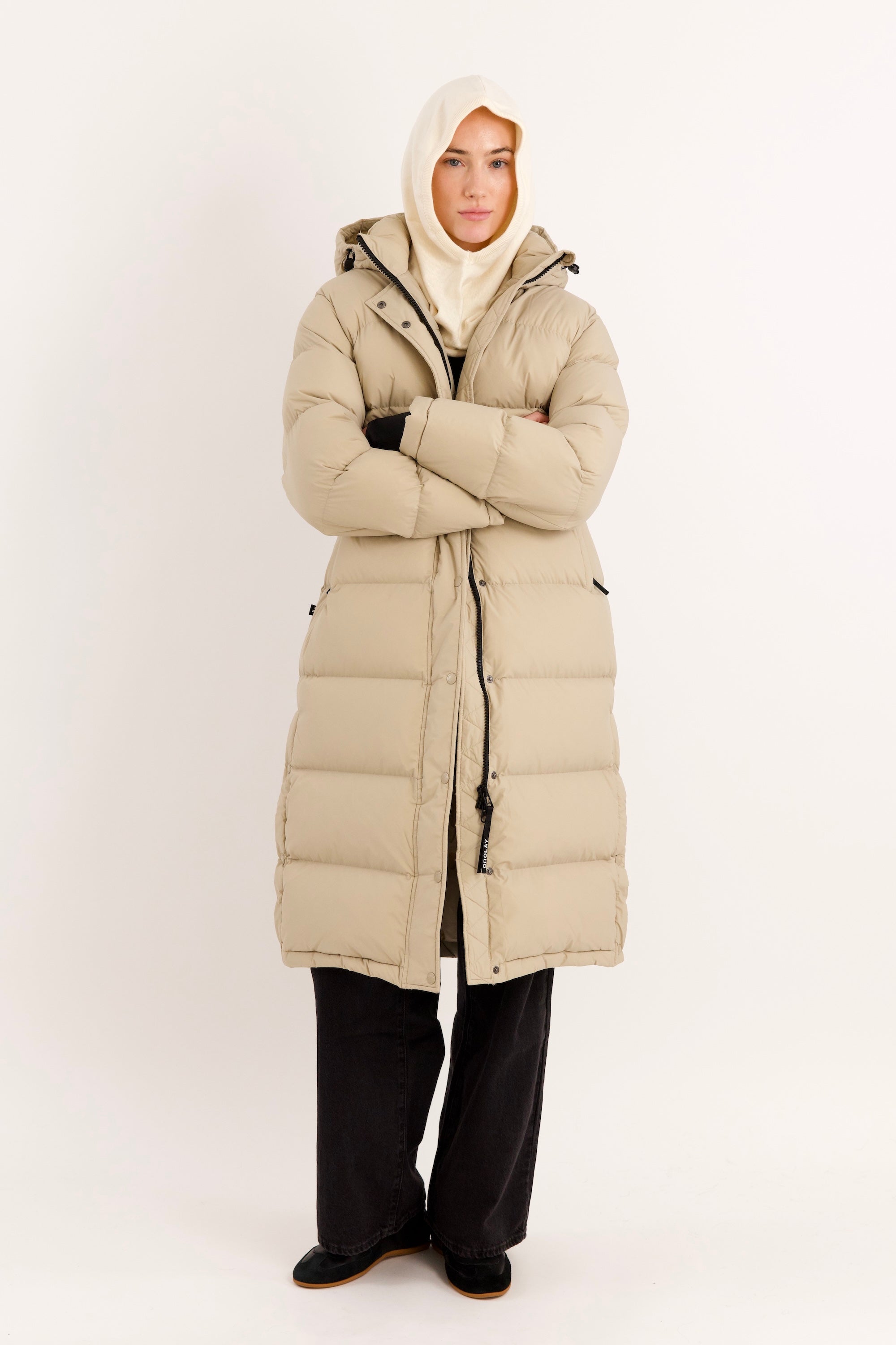 Wool Blend Knit Hood #color_beige