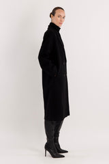 Maxi Wool Coat 2-Button OROLAY #color_black