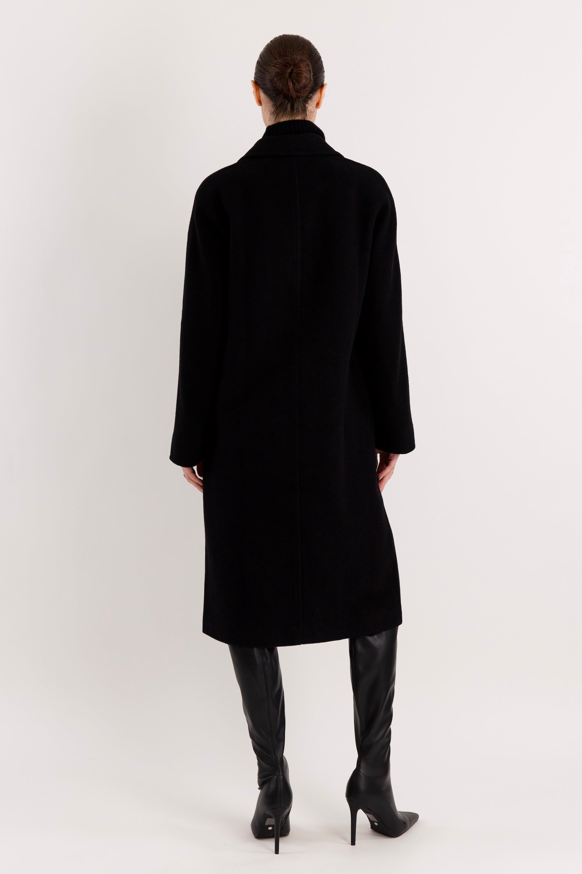 Maxi Wool Coat 2-Button OROLAY #color_black
