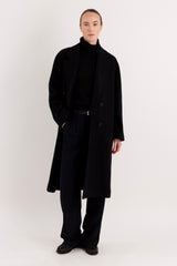 Maxi Wool Coat 2-Button OROLAY #color_black