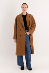 Maxi Wool Coat 2-Button OROLAY #color_camel