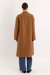 Maxi Wool Coat 2-Button OROLAY #color_camel