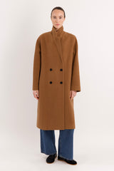 Maxi Wool Coat 2-Button OROLAY #color_camel