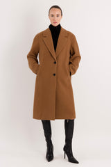 orolay Maxi Wool Coat 4-Button #color_camel