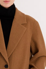 orolay Maxi Wool Coat 4-Button #color_camel