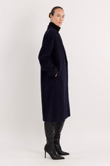 Maxi Wool Coat 2-Button OROLAY #color_navy