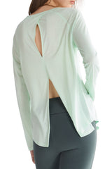 Workout Long Sleeve Tops OROLAY #color_light green