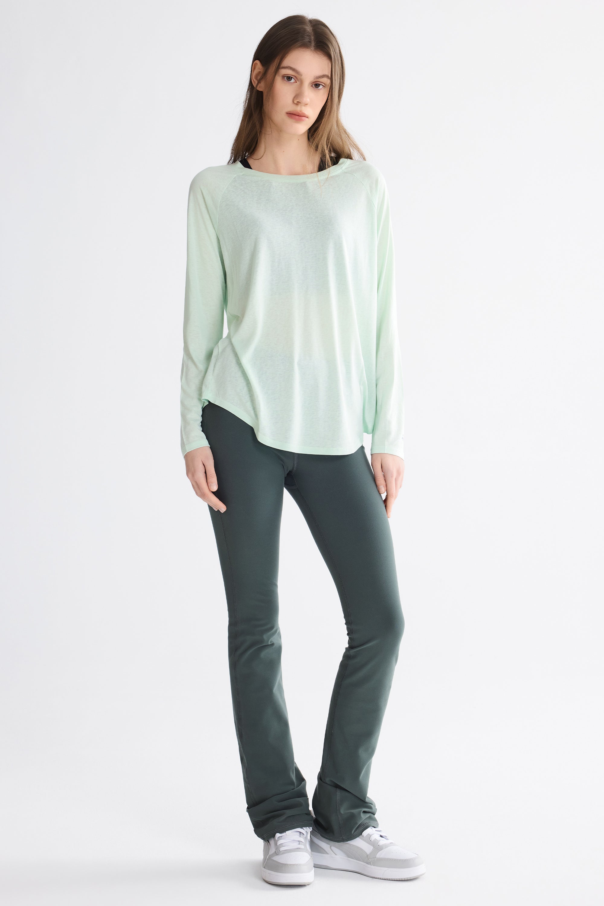 Workout Long Sleeve Tops OROLAY #color_light green