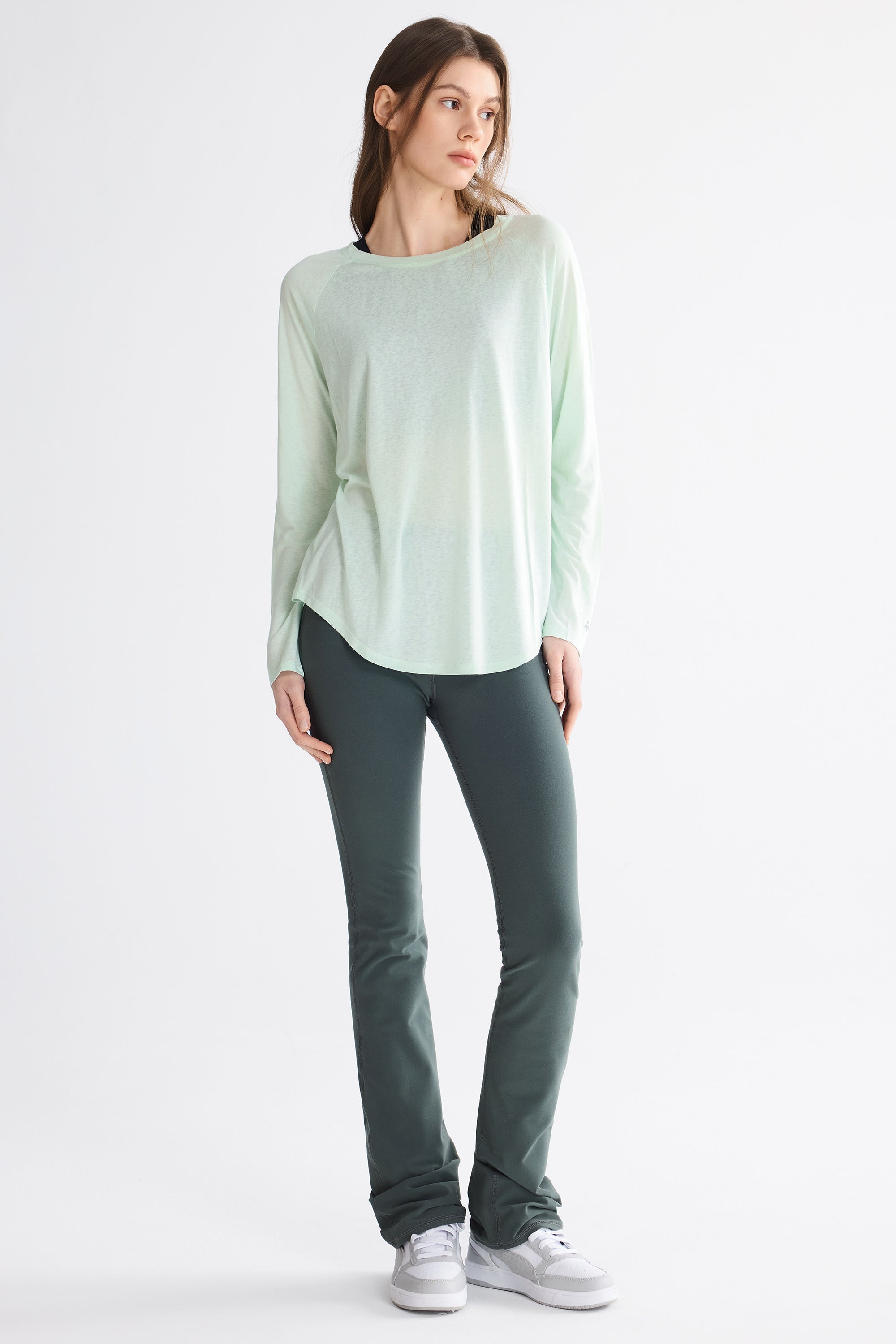 Workout Long Sleeve Tops OROLAY #color_light green