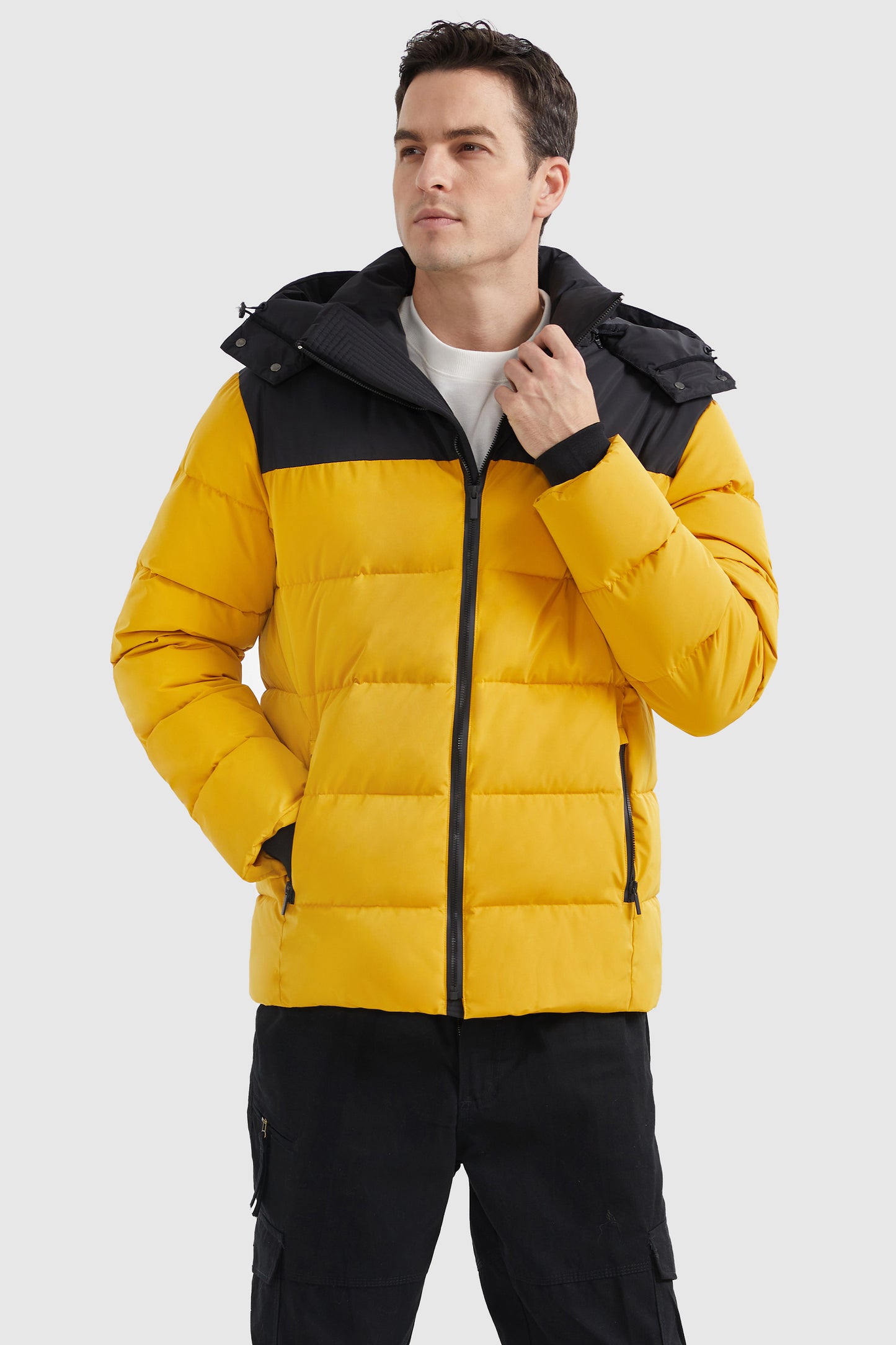 Puffer Warm Jacket Winter Full-Zip Windproof Coat