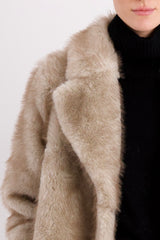 Mid-Length Faux Fur Coat orolay #color_beige