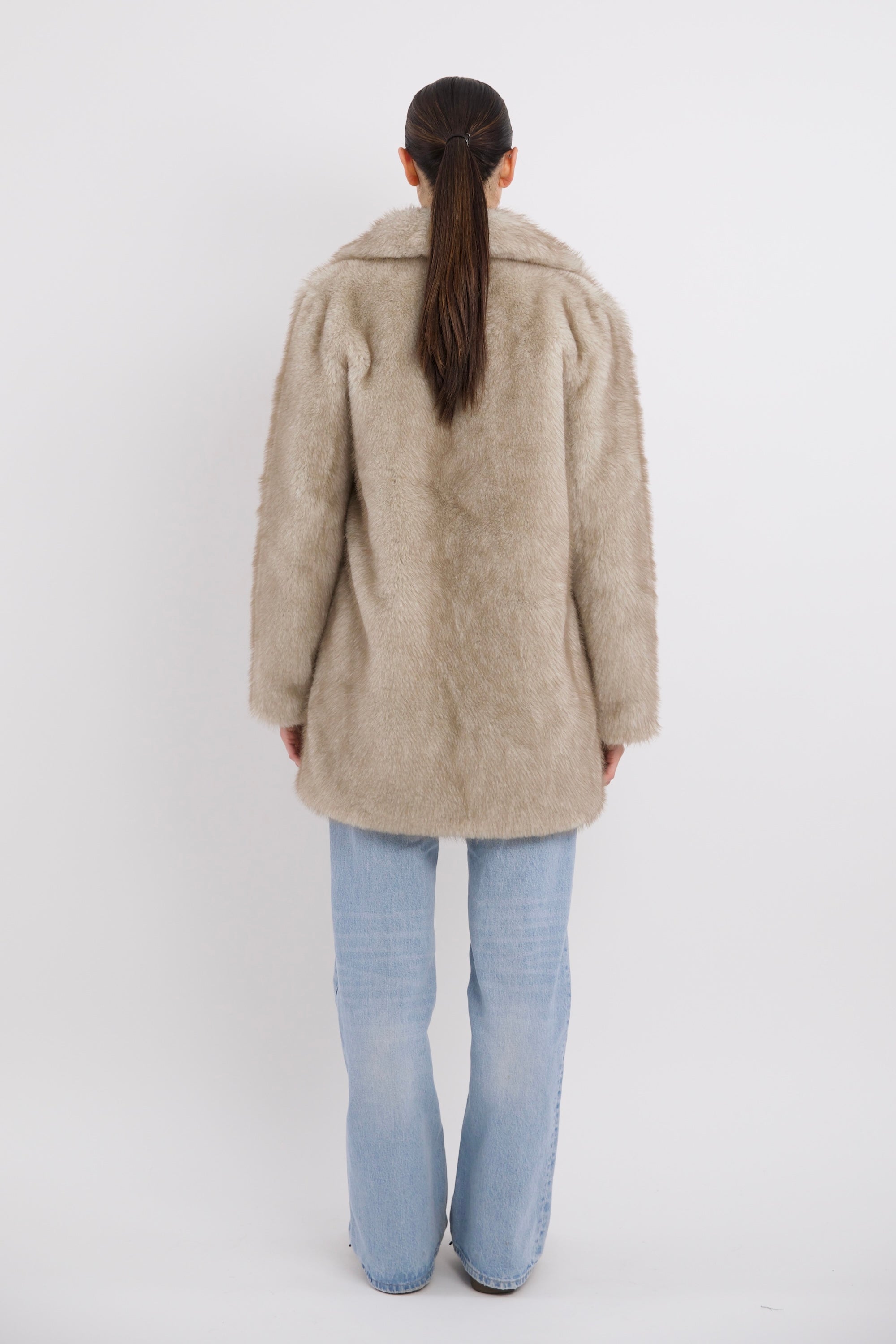 Mid-Length Faux Fur Coat orolay #color_beige