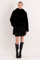 Mid-Length Faux Fur Coat orolay #color_black