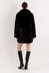 Mid-Length Faux Fur Coat orolay #color_black