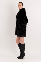 Mid-Length Faux Fur Coat orolay #color_black
