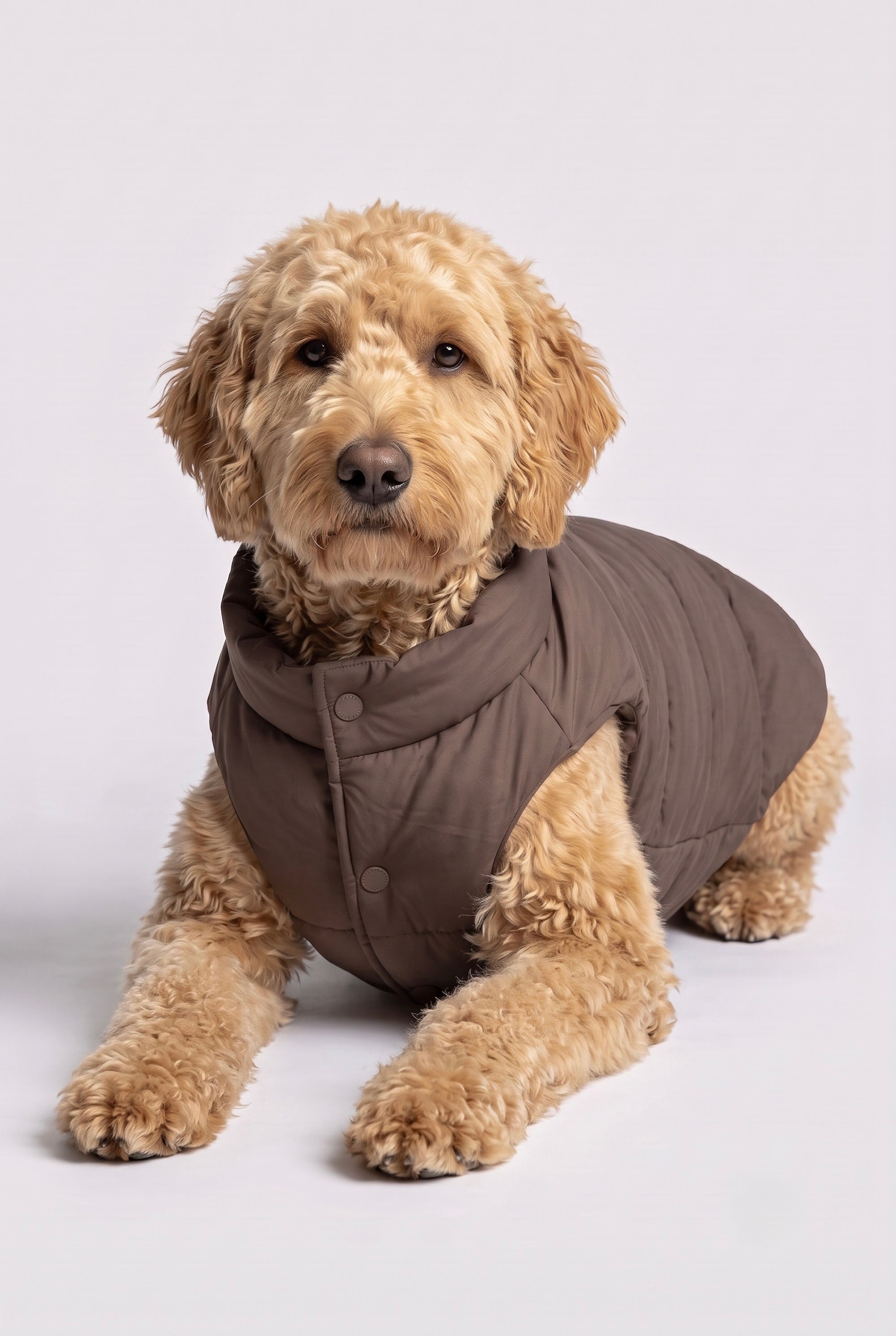 Puff-O Pet Puffer Jacket #color_coffee