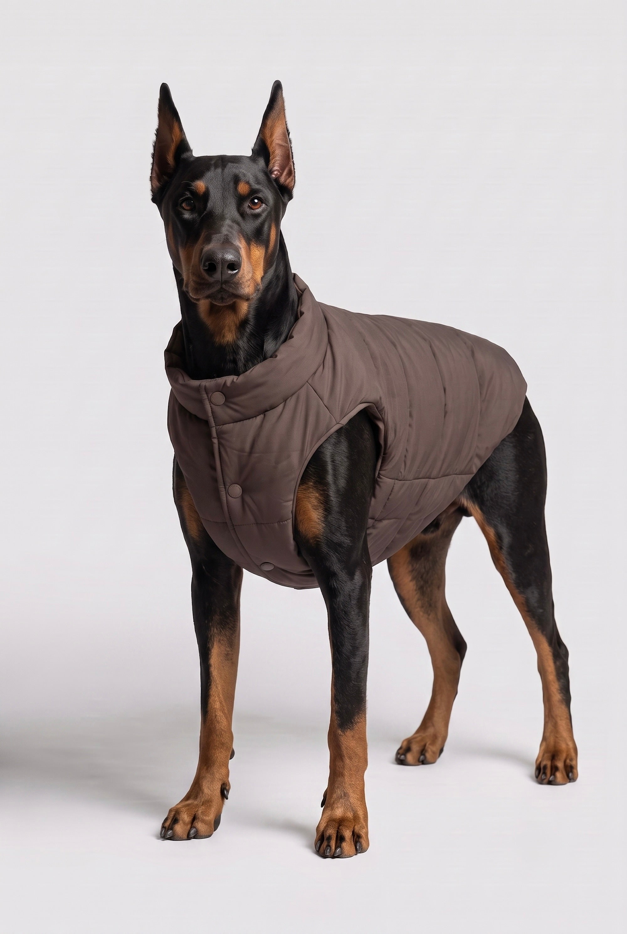 Puff-O Pet Puffer Jacket #color_coffee