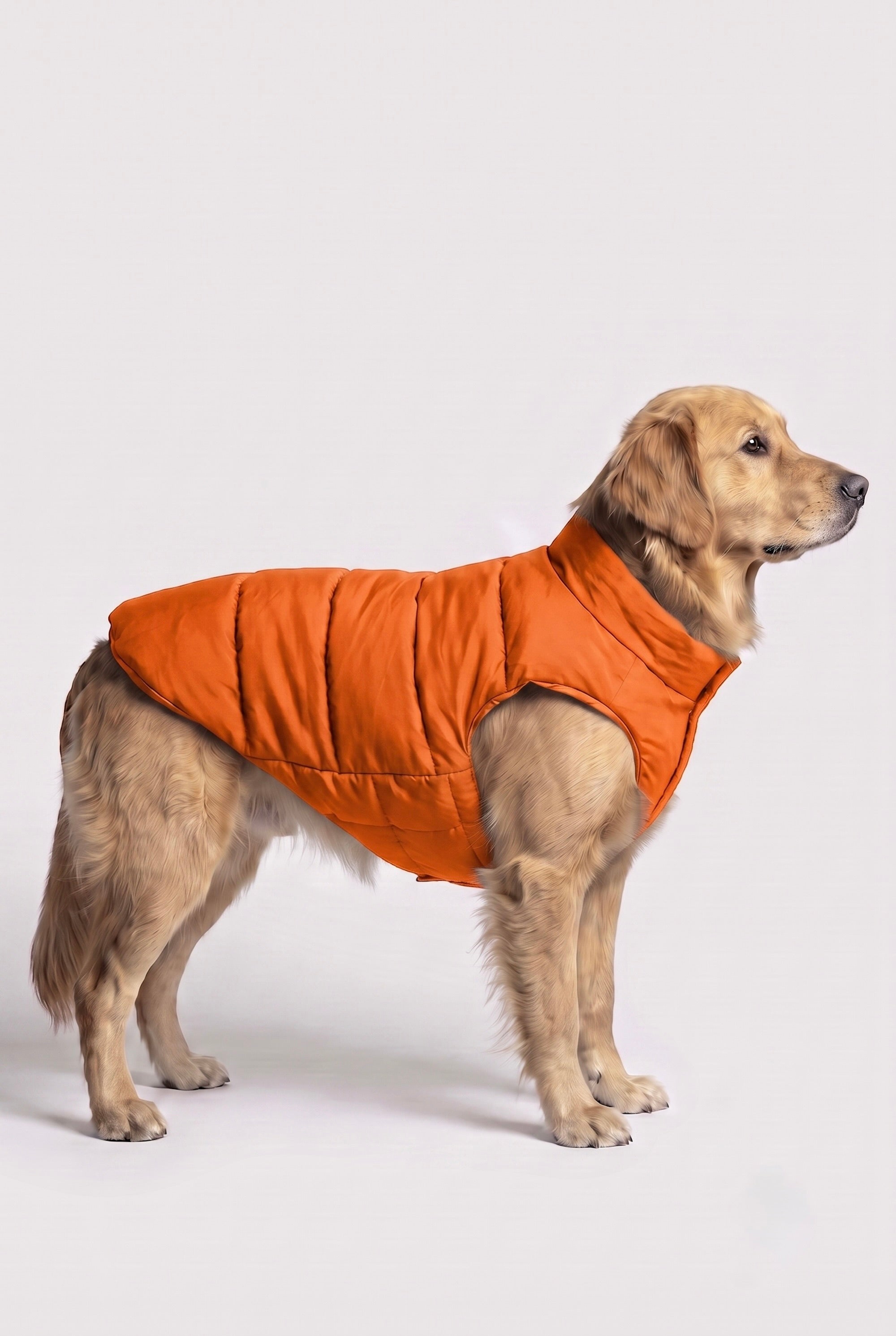 Puff-O Pet Puffer Jacket #color_Bright Marigold