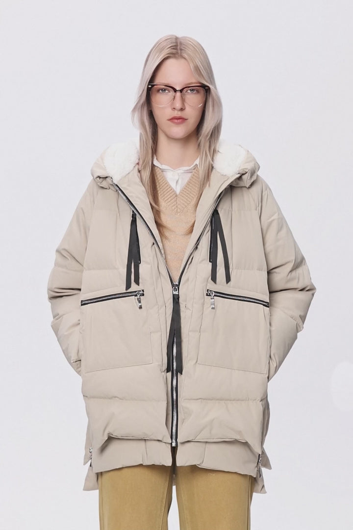 Orolay 092 Classics Women's Thickened Down Jacket #color_green,beige,Red,yellow,Black,Gray,navy