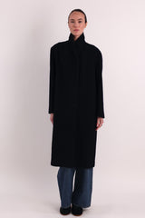 orolay Maxi Wool Coat 4-Button #color_navy