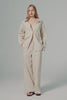 Oversized Linen Button-Up Shirt #color_Natural Ecru,white,dark night navy