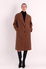 orolay Maxi Wool Coat 4-Button #color_camel