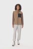 Orolay Fleece Reversible Vest Sherpa with Pockets #color_darkgray,khaki,brown