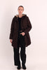 Orolay-Drawstring Waist Fleece-Lined Parka-#color_dark green,dark Red,Black,Beige,navy,Gray,khaki,darkgray,coffee,tan