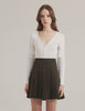 Orolay High Waisted Skirts A Line Pleated Skirt #color_beige,olive,black