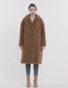 Orolay-Knee-Length Fleece Lapel Down Coat-#color_Nuthatch,black