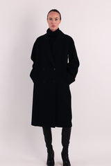 Maxi Wool Coat 2-Button OROLAY #color_black