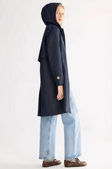 Orolay-Single-Breasted Trench-#color_navy