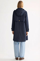Orolay-Single-Breasted Trench-#color_navy