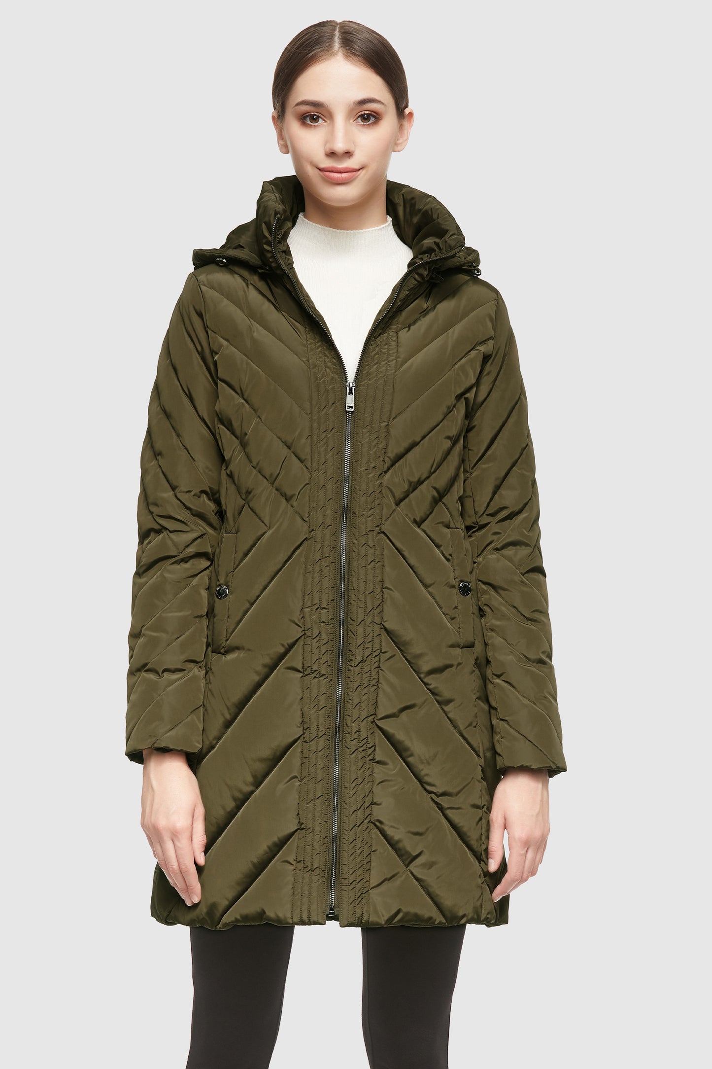 Removable Hooded Winter Coat