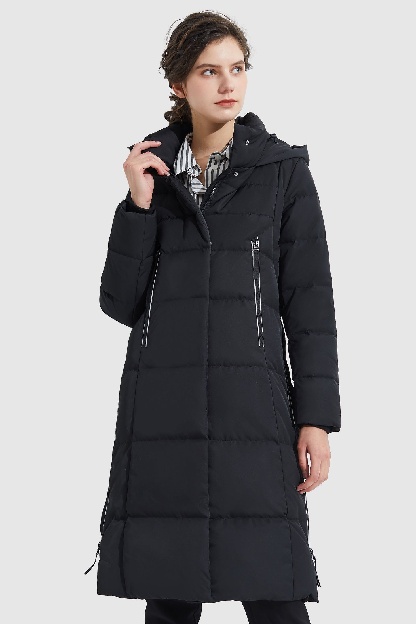 Knee Length Thickened Down Jacket