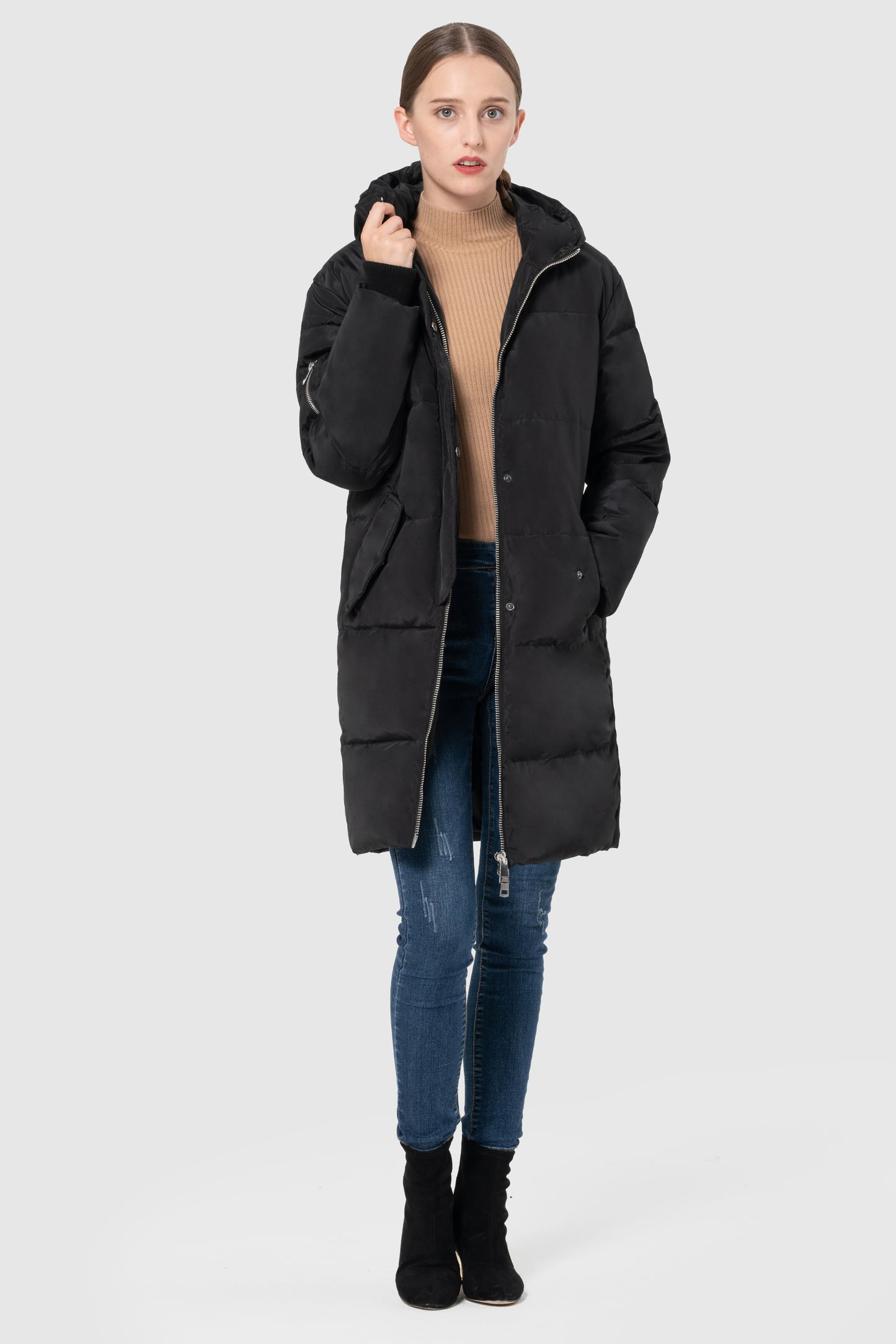 Plus Size Thicken Down Jacket Hooded Coat