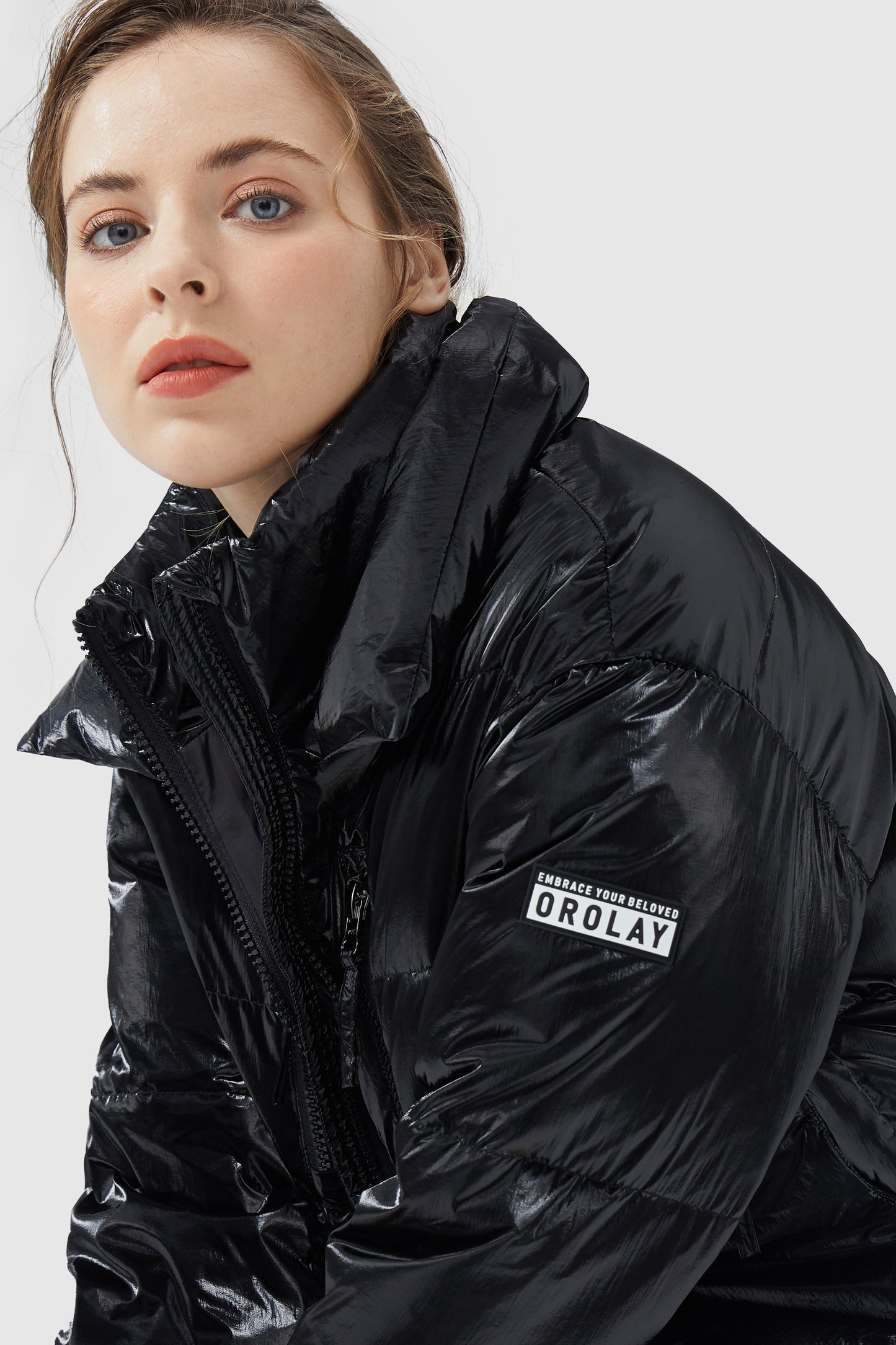 Water-Resistant Stand Collar Puffer Down Coat