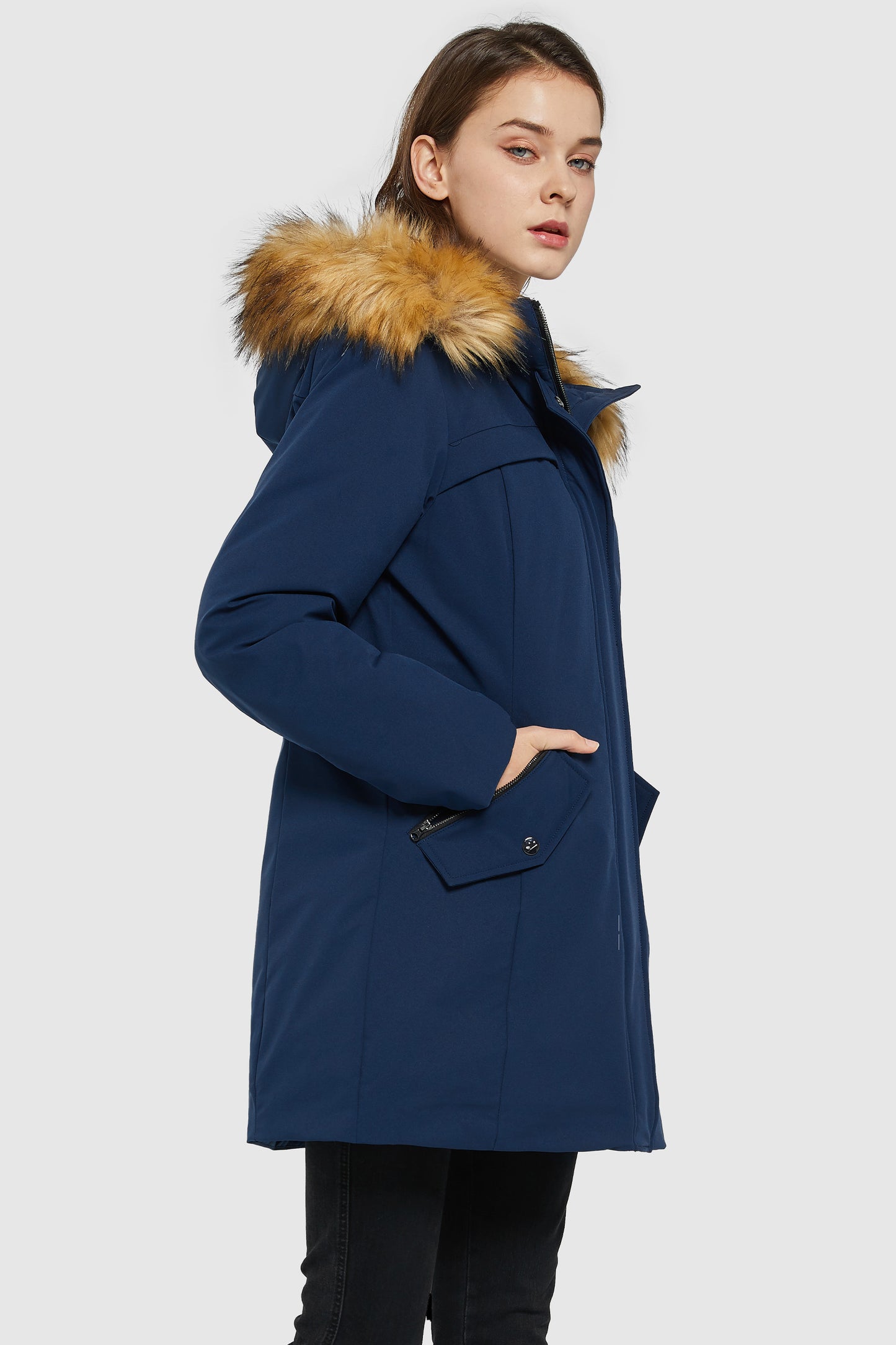 Removable Hood Winter Down Coat