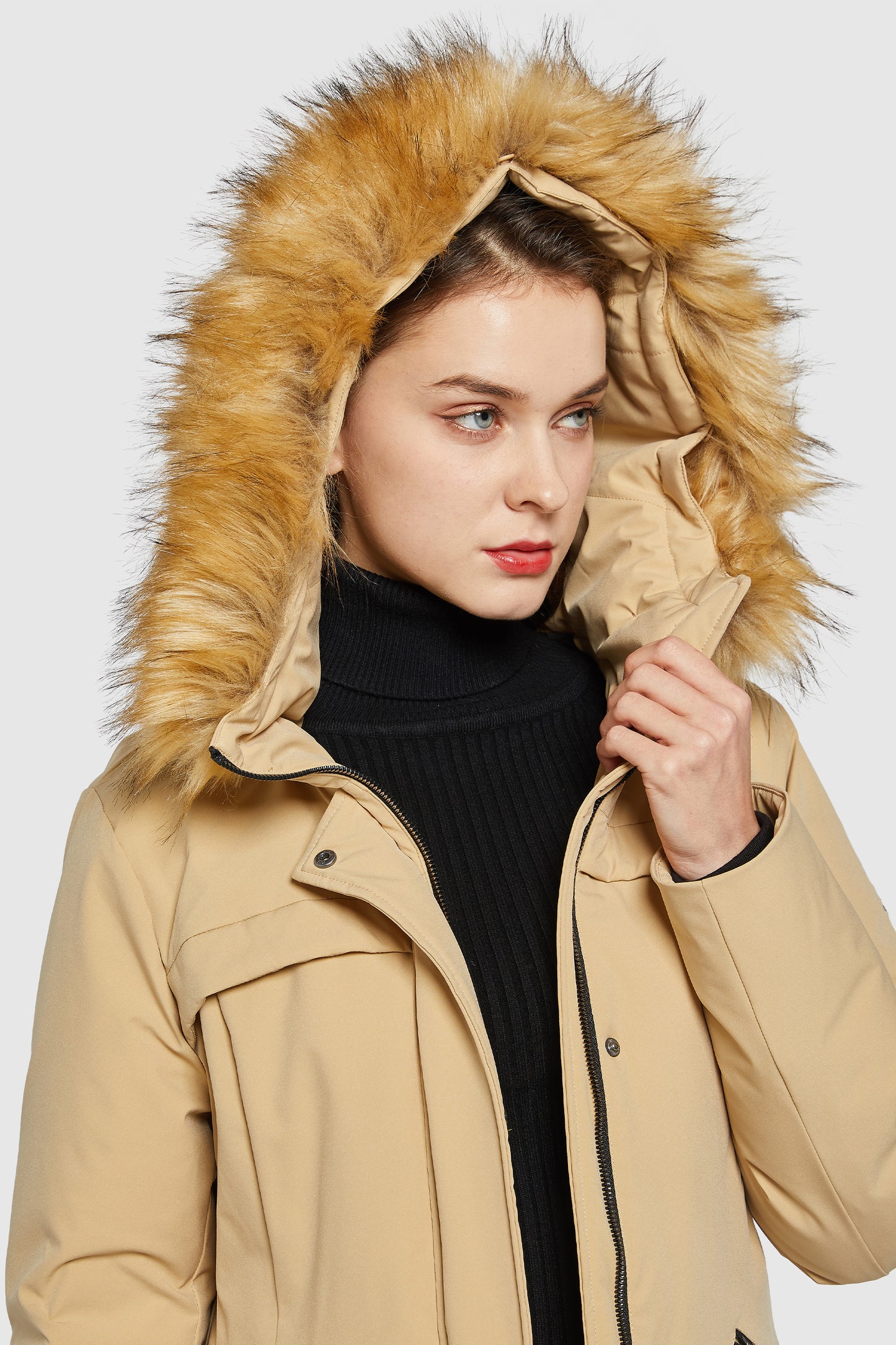 Removable Hood Winter Down Coat