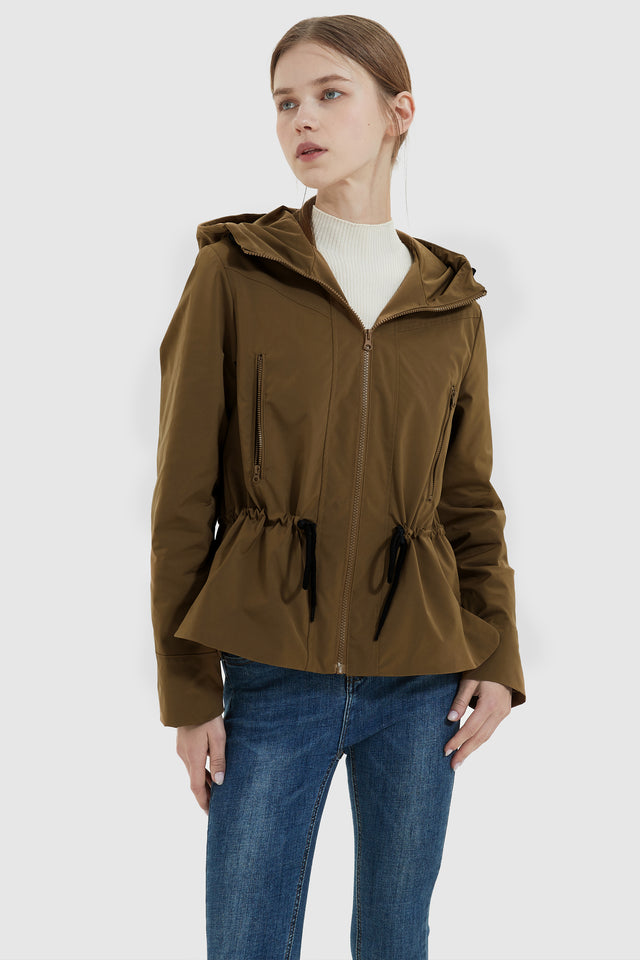 Lightweight Hooded Trench Coat