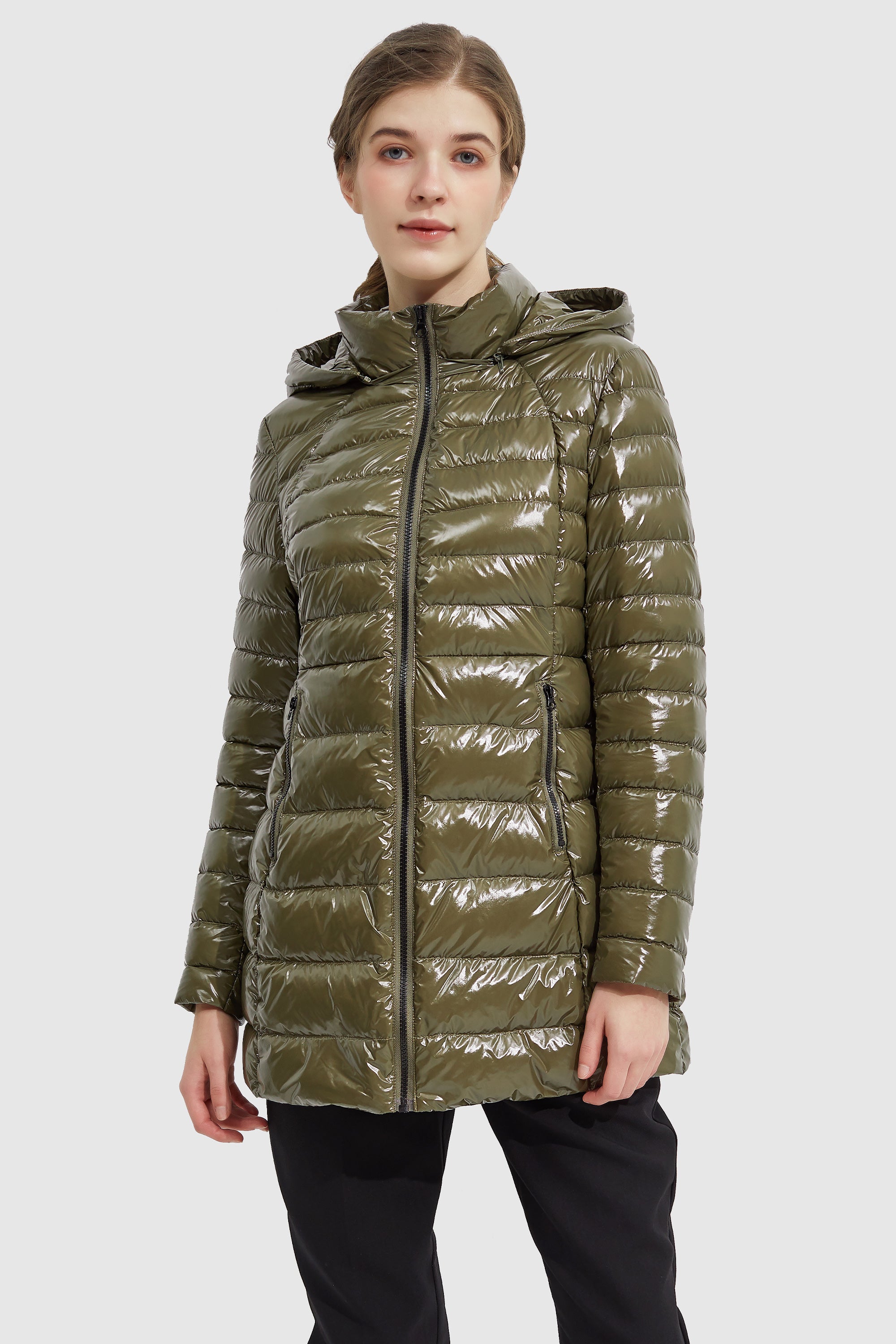 Stand Collar Light Quilted Down Jacket